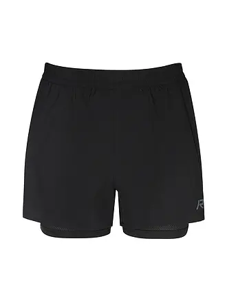 RUKKA | Pantalón corto de running 2 en 1 Makela para mujer | schwarz